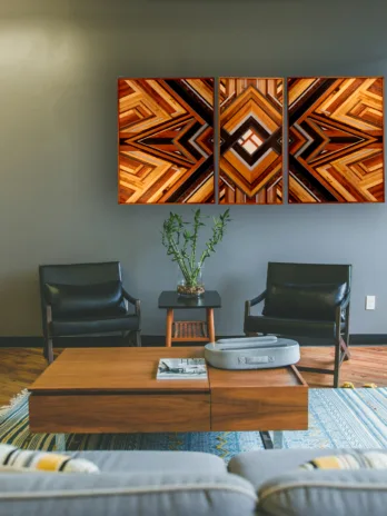 Horizonte Recomposto – Quadro Mosaico em Marchetaria
