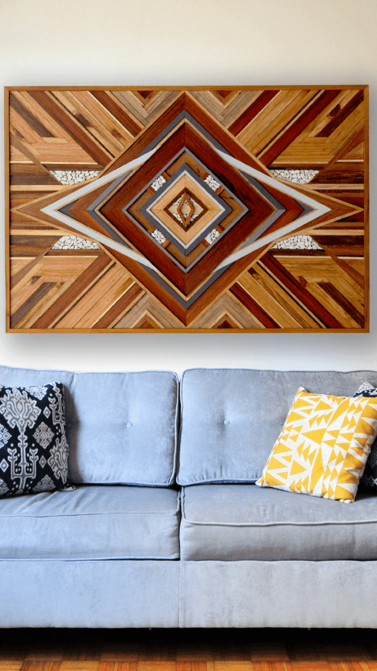 Quadro Mosaico em Madeira #05