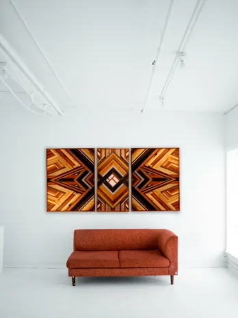 Horizonte Recomposto – Quadro Mosaico em Marchetaria