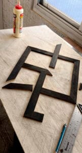 Inicio montagem do mosaico