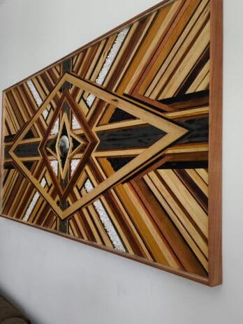 Reflexo do Chi – Quadro Mosaico em Marchetaria