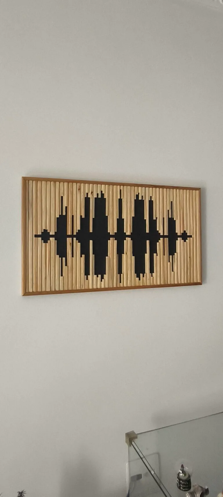 Quadro Soundwave em Madeira